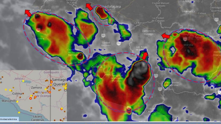 Anuncian lluvias nocturnas por tormenta