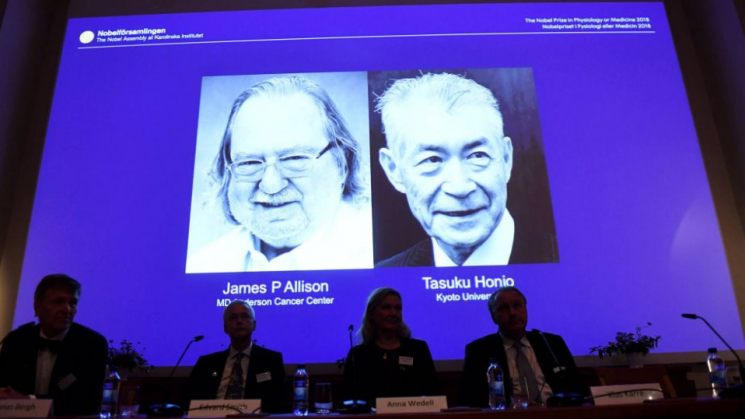 James Allison y Tasuku Honjo ganan Premio Nobel de Medicina 2018