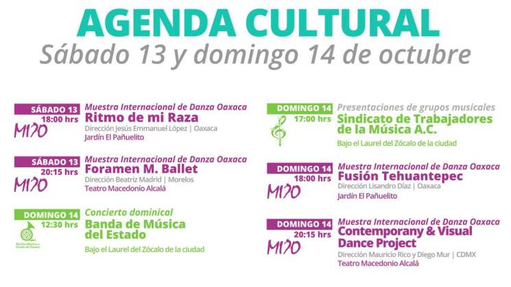 Invita Seculta a actividades de fin de semana