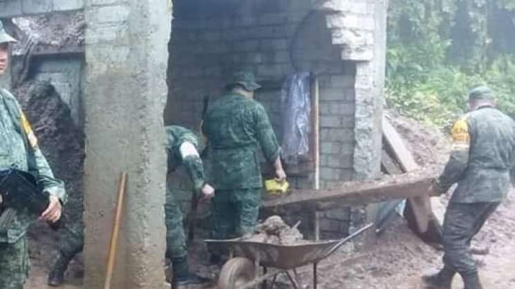 SEDENA activa el PLAN-DN-III.en Ocotepec, Mixe