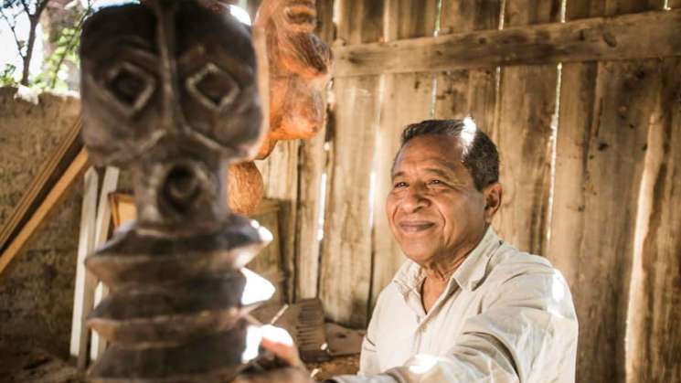 “Tzompantli” de Víctor Cha´ca, honra a la dualidad vida y muerte