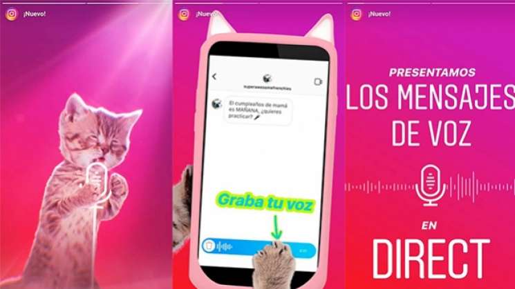 Instagram ahora lanza sus mensajes de voz