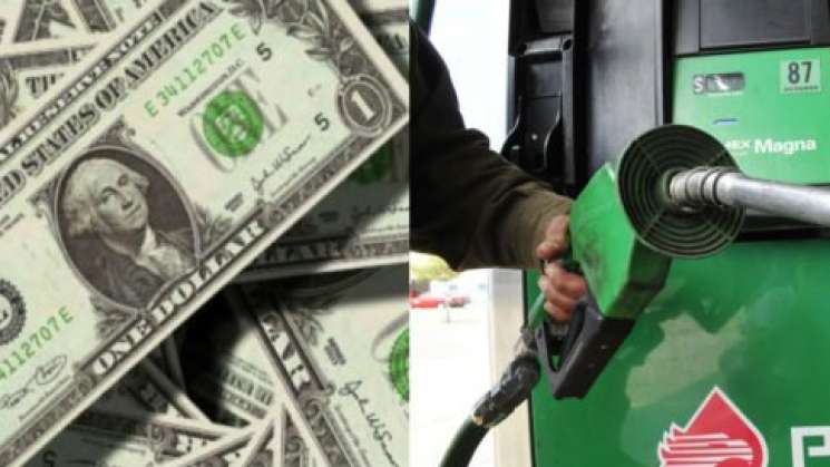 Precios de gasolinas y dólar, hoy 