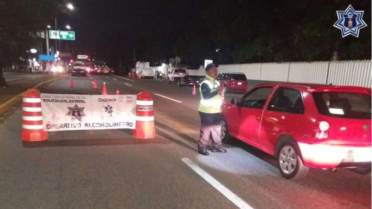 Sanciona Policía Vial a 18 conductores en Operativo Alcoholímetro