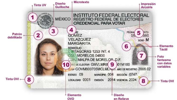 Credencial de elector tendrá más medidas de seguridad