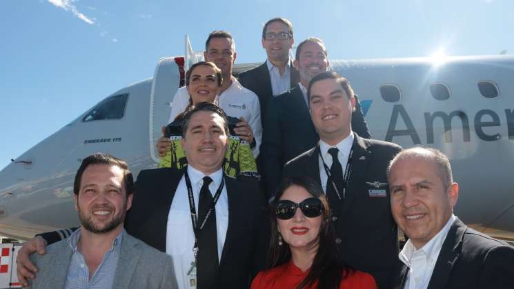 Inauguran ruta aérea Dallas-Oaxaca-Dallas  de la aerolínea AA