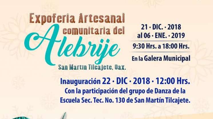 Celebra San Martín Tilcajete fiestas decembrinas con expo feria 