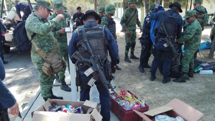 Operativo en mercado de abasto para decomiso de pirotecnia
