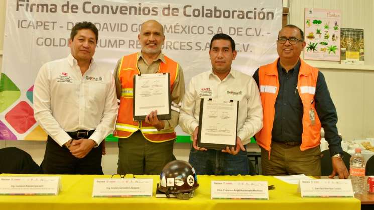  Firma Icapet convenio con empresa minera 