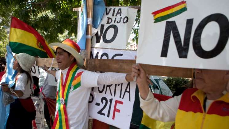 Ante reelección de Evo Morales, huelga general en Boliva