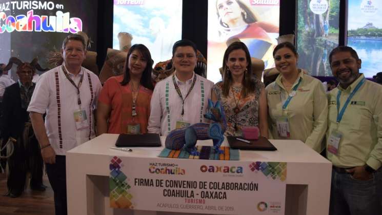 Firma Sectur Oaxaca convenios con Yucatán y Coahuila