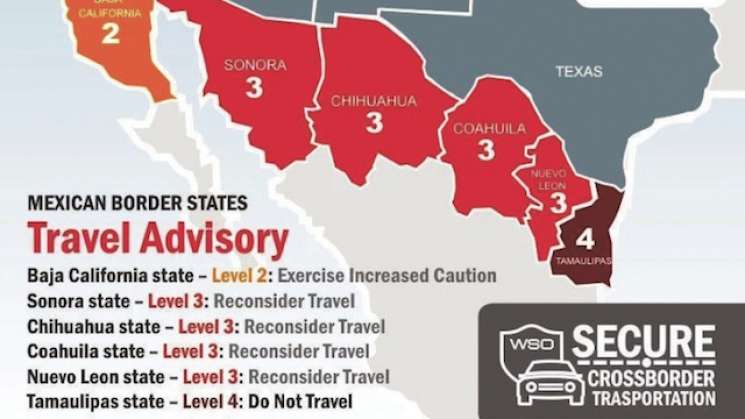 Emite EU indicador de secuestro en alertas de viaje en México