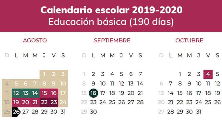 Calendario escolar tendrá 190 días: SEP