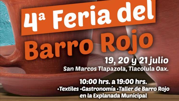 Invita San Marcos Tlapazola a su Feria del Barro Rojo