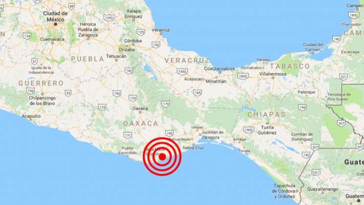 Reportan sismo en Rio Grande, Oaxaca