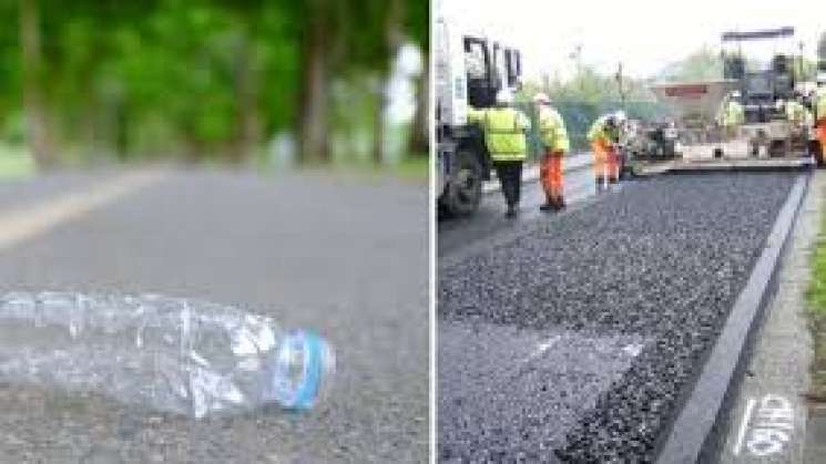 Crean carretera de asfalto con plástico reciclado en México