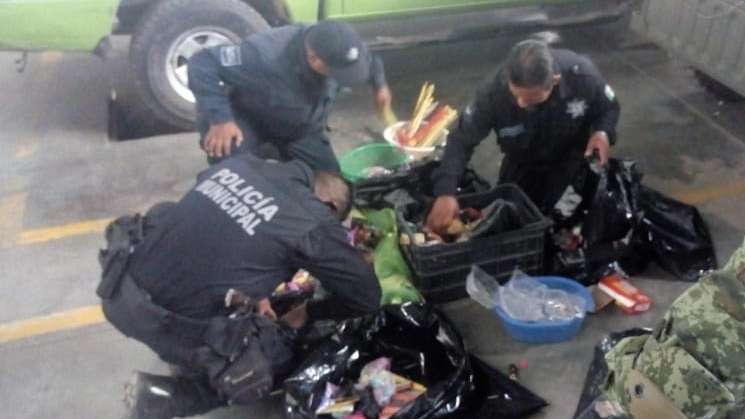 Decomisan media tonelada de pirotecnia en Oaxaca de Juárez