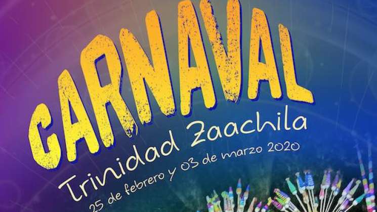 Invita Trinidad Zaachila a su tradicional Carnaval 2020   