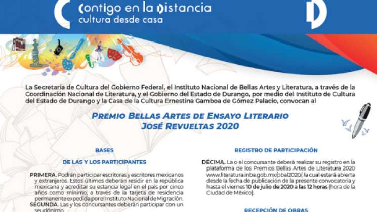 Premio Bellas Artes de Ensayo Literario José Revueltas 2020
