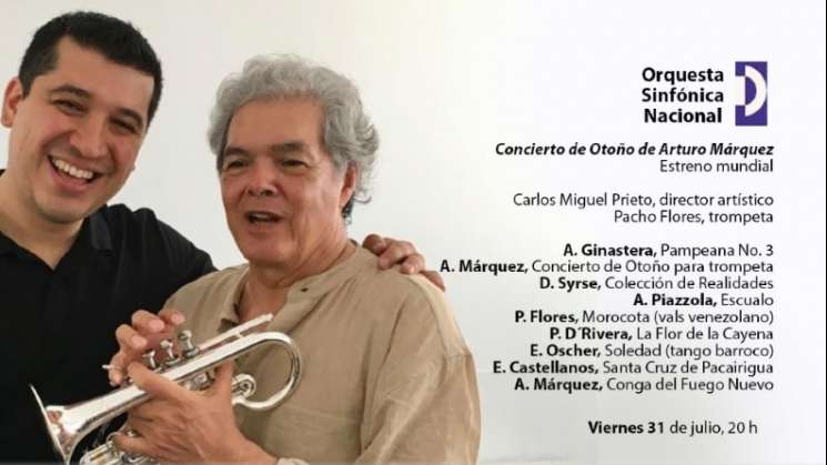 OSN presenta el Concierto de otoño de Arturo Márquez on line
