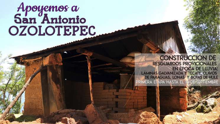 Voluntarios por la reconstrucción de San Antonio Ozolotepec