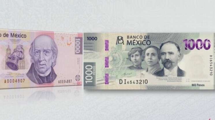 Ya en circulación nuevo billete de mil pesos: Banxico
