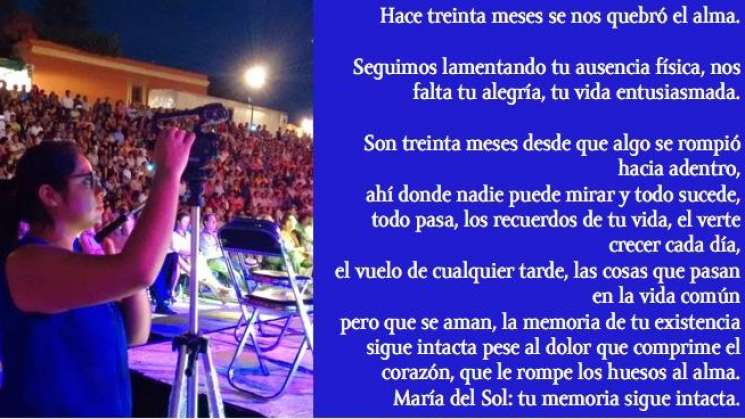 A 30 meses seguimos exigiendo #JusticiaParaSol