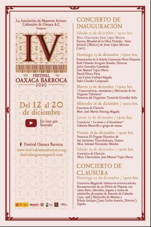 IV festival Oaxaca Barroca