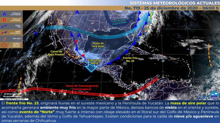 Sigue efecto norte en el istmo y oleaje en las costas de Oaxaca