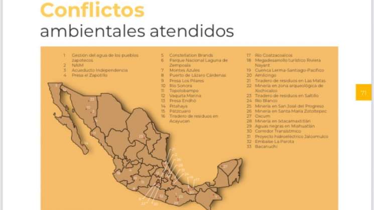 Más de 30 conflictos ambientales urgentes en México