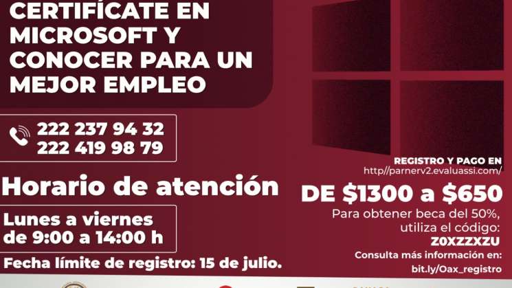 Invitan a obtener certificaciones Microsoft en capital oaxaqueña