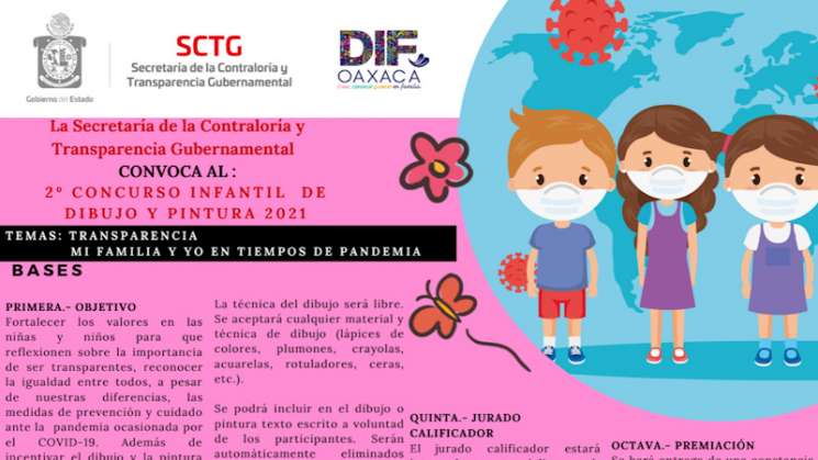Convocan al 2o. Concurso Infantil de Dibujo y Pintura 2021