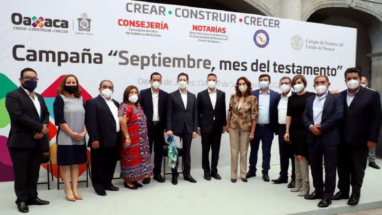 Promueve Gobierno de Oaxaca “Septiembre, mes del testamento”
