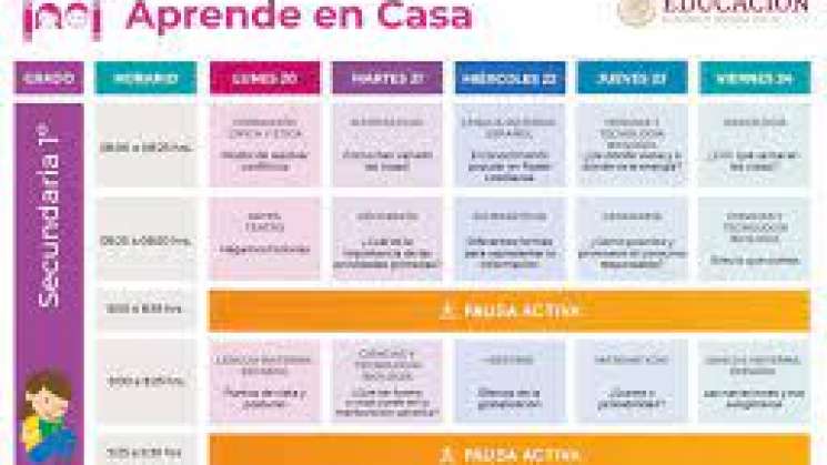 SEP lanza programación de 