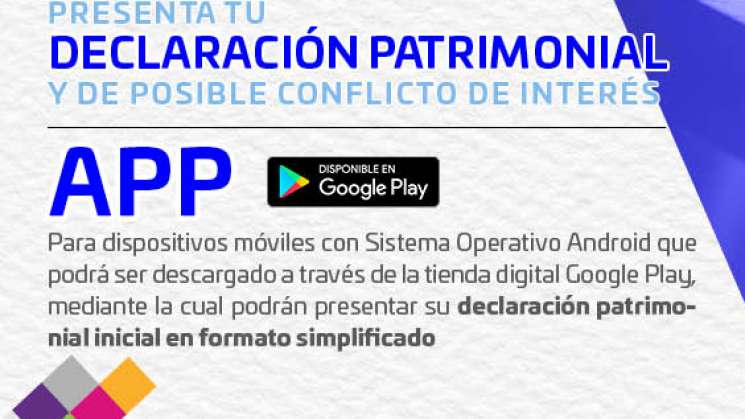 5 de diciembre, plazo para presentar declaración patrimonial