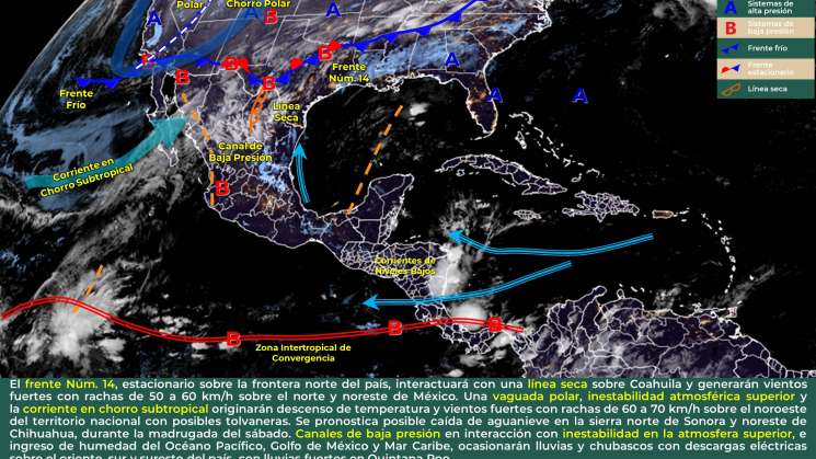 Se prevén lluvias de manera dispersa y ocasional en Oaxaca