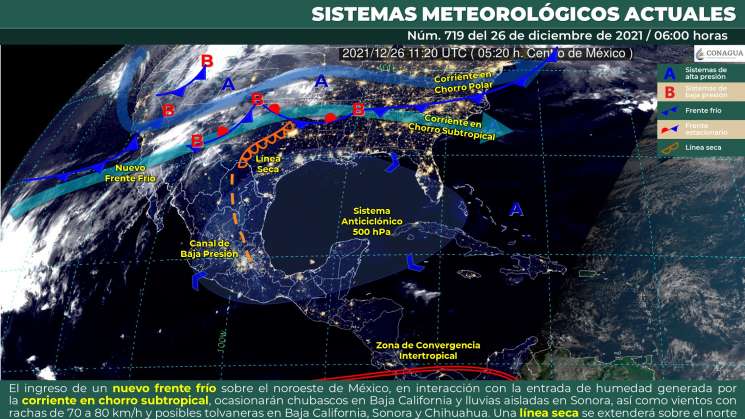Lluvias aisladas y clima caluroso en regiones de Oaxaca