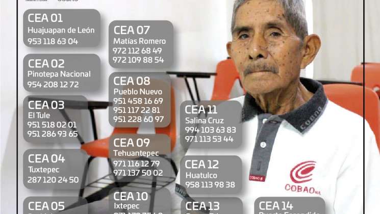 Sistema abierto del Cobao inicia inscripciones y reinscripciones 