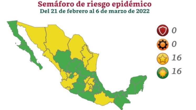 16 estados de México en semáforo verde