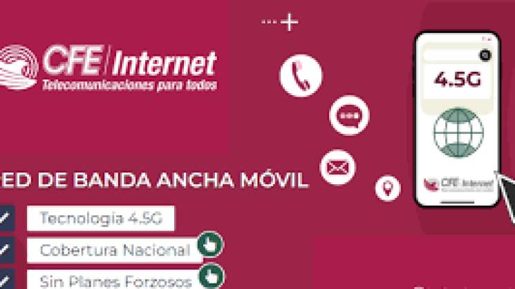 CFE da a conocer paquetes de internet desde 30 pesos