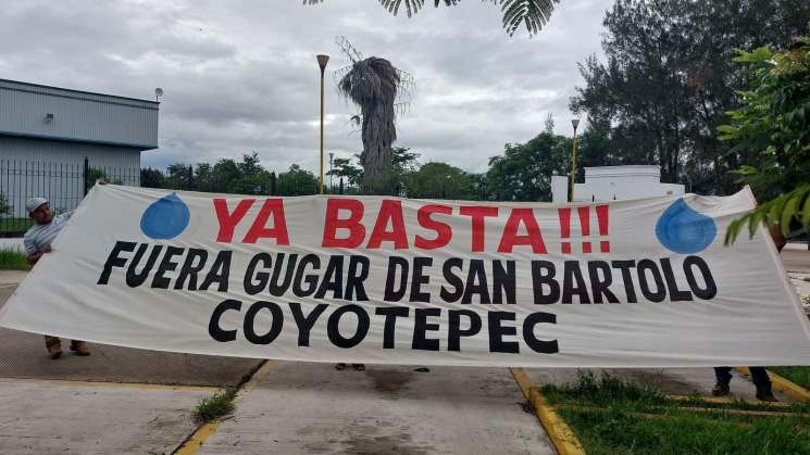 Seguiremos hasta que se vaya Gugar, reitera San Bartolo Coyotepec