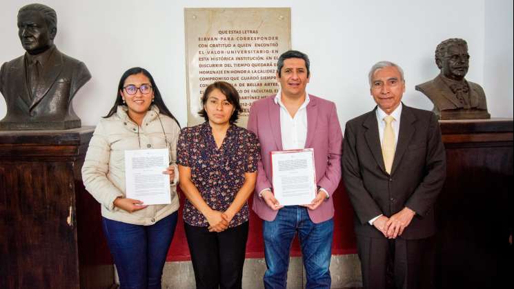 Firman convenio de colaboración DDHPO y Facultad de Bellas Artes 