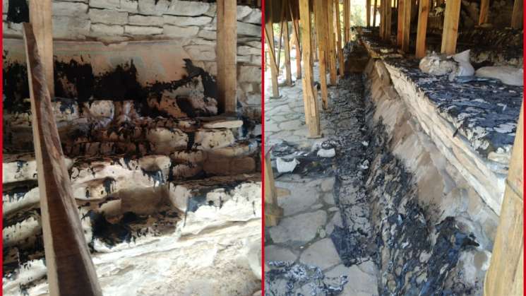 Incendian murales de zona arqueológica de El Tajín