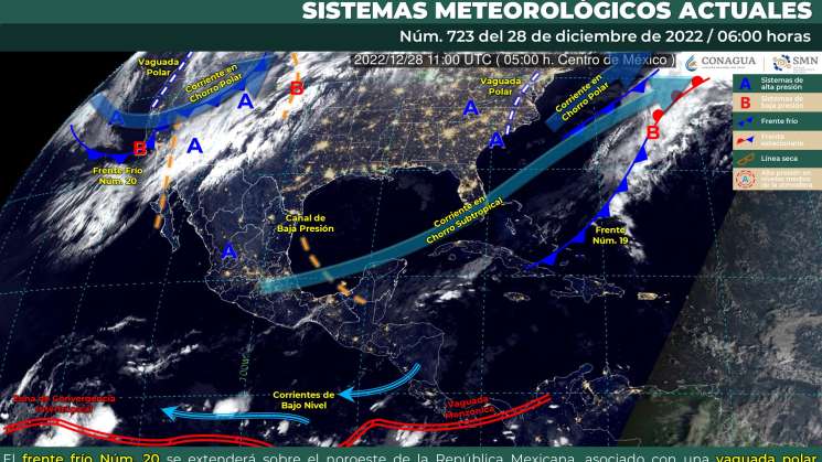 Ingreso de humedad causa nublados y lluvias en Oaxaca