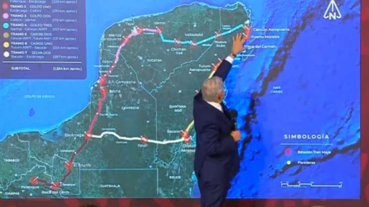 Reitera AMLO que Tren Maya se inaugurará en diciembre