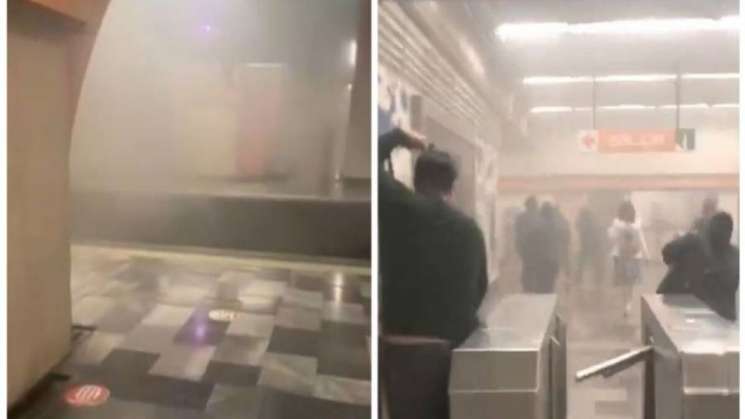  Al menos 20 intoxicados por incendio en metro de la CDMX