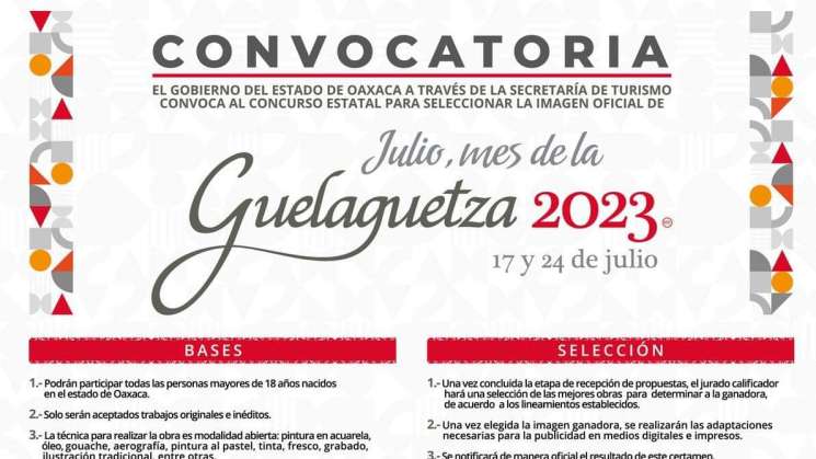 Lanzan convocatoria para elegir imagen de Guelaguetza 2023     