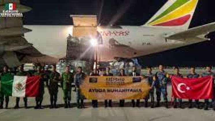 Envía México 100 toneladas de ayuda humanitaria a Turquía