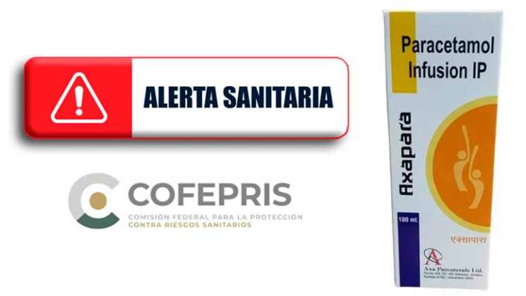 Alerta Sanitaria por revocación del Registro de paracetamol