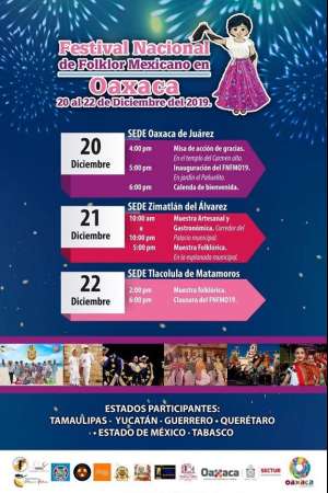 5° Festival Nacional del Folklor Mexicano en Oaxaca  